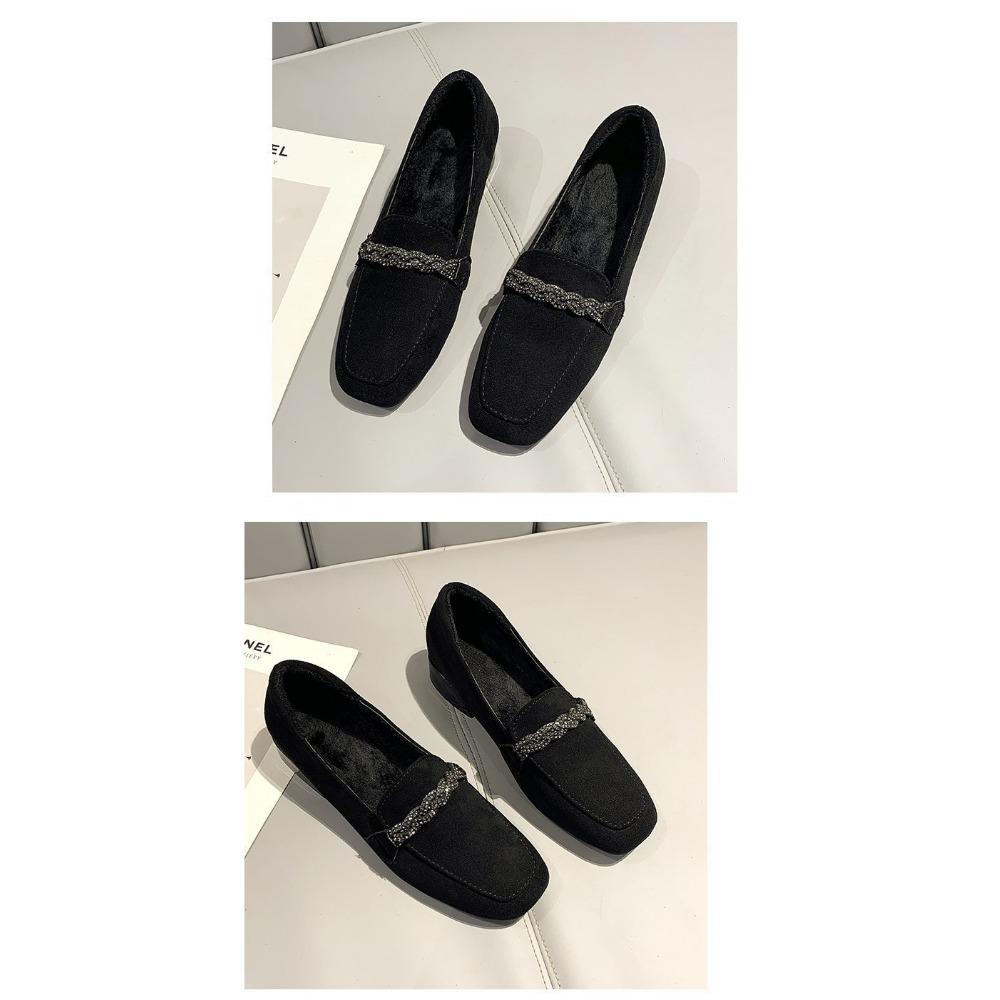 Осенние замшевые мокасины на плоской подошве и низком каблуке для женщин