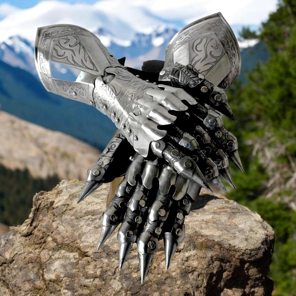 Рукавицы LOTR Дизайн Назгула Кольца Гравированные Средневековые Рукавицы Назгула