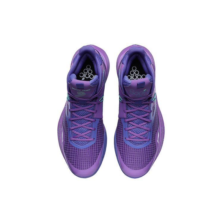 Баскетбольные кроссовки Li Ning Sonic 9 Team Мужские Средний профиль Кварцевый фиолетовый ABPR017-1