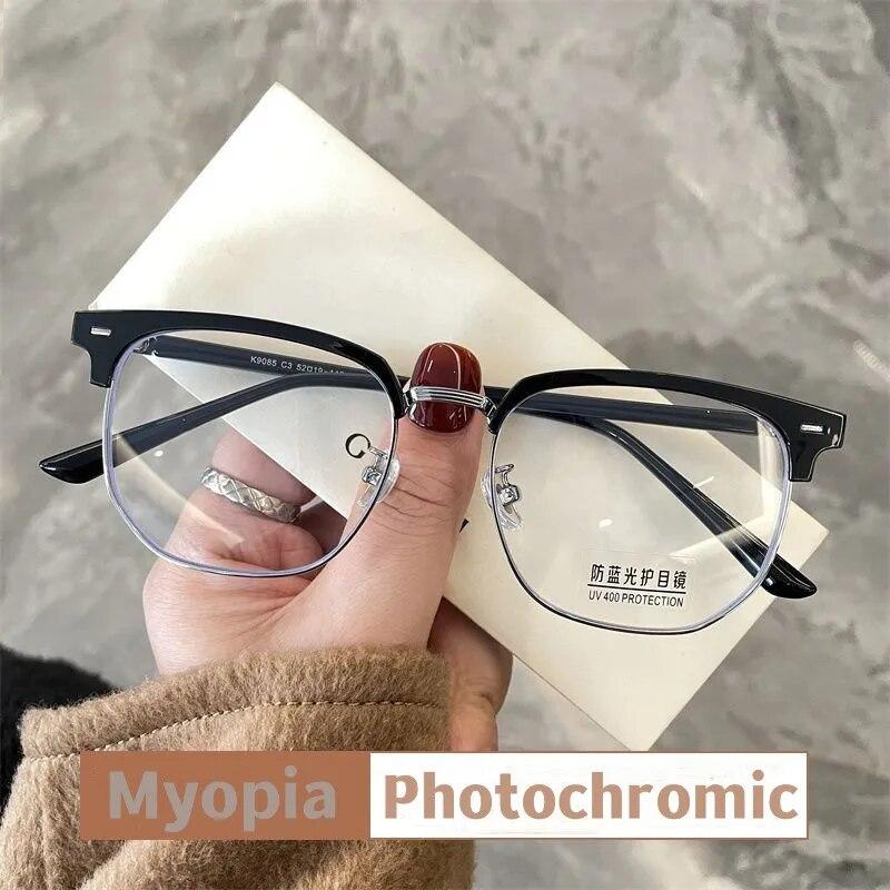 Новый стиль, фотохромные очки для близорукости, роскошные готовые очки по рецепту, женские модные очки для близорукости, диоптрии от 0 до -6,0