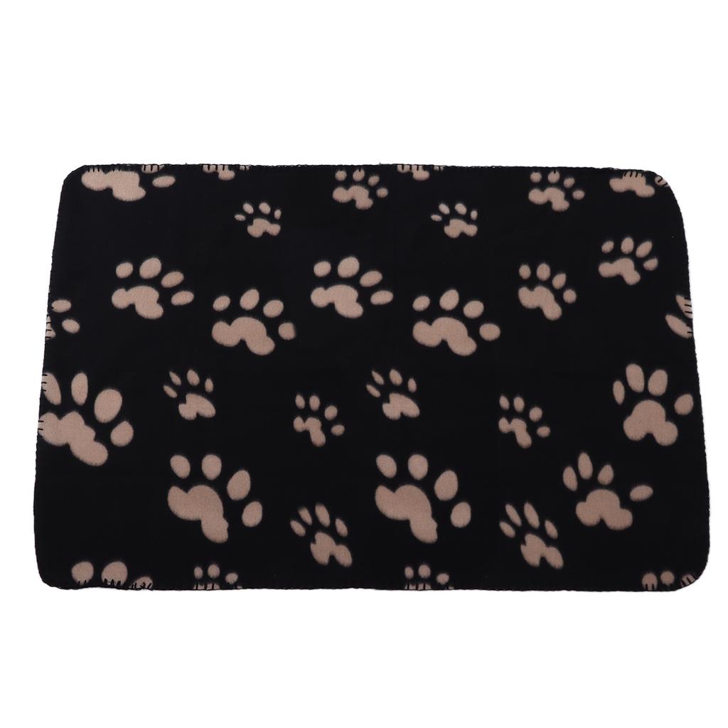 Dog Blanket Soft Plush Machine Washable Plush Pet Blanket for Small Pets Dogs CatsPaw Print M