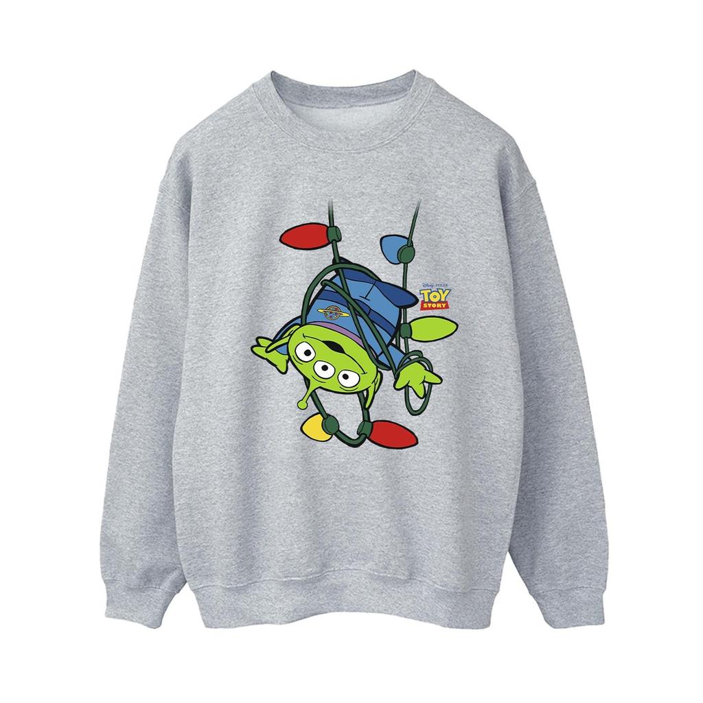 Disney Womens/Ladies Toy Story Christmas Lights Aliens Sweatshirt