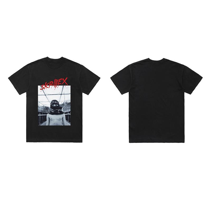Новые товары Owsla Skrillex Top 100 DJ Летняя электрическая периферия Рейв EDM Принтованная футболка Графическая Мужская уличная одежда