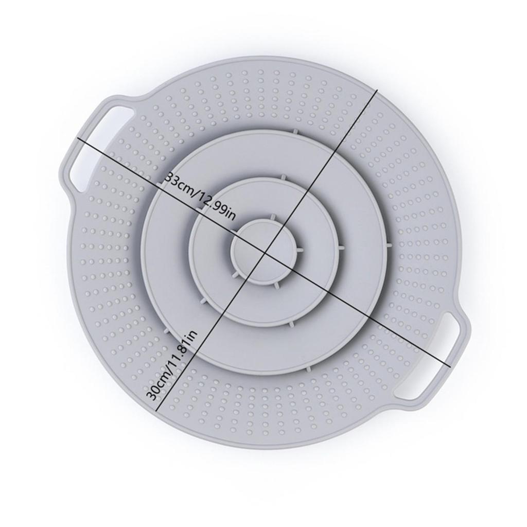 Universal Silicone Spill-proof Pot Lid Cookware Anti-splash Lid Kitchen Anti Overflow Protect Utensil Reusable Pot Pan Cover