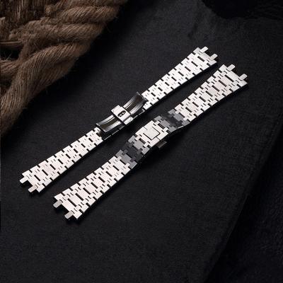 MERJUST AAA качество 316L 26 мм серебряный мужской ремешок для часов из нержавеющей стали браслет для AP ROYAL OAK ремешок с гравировкой