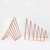 Organizer Bookshelf Student Stationary Triangle Bookend Book Holder Iron Book Stand Record Rack