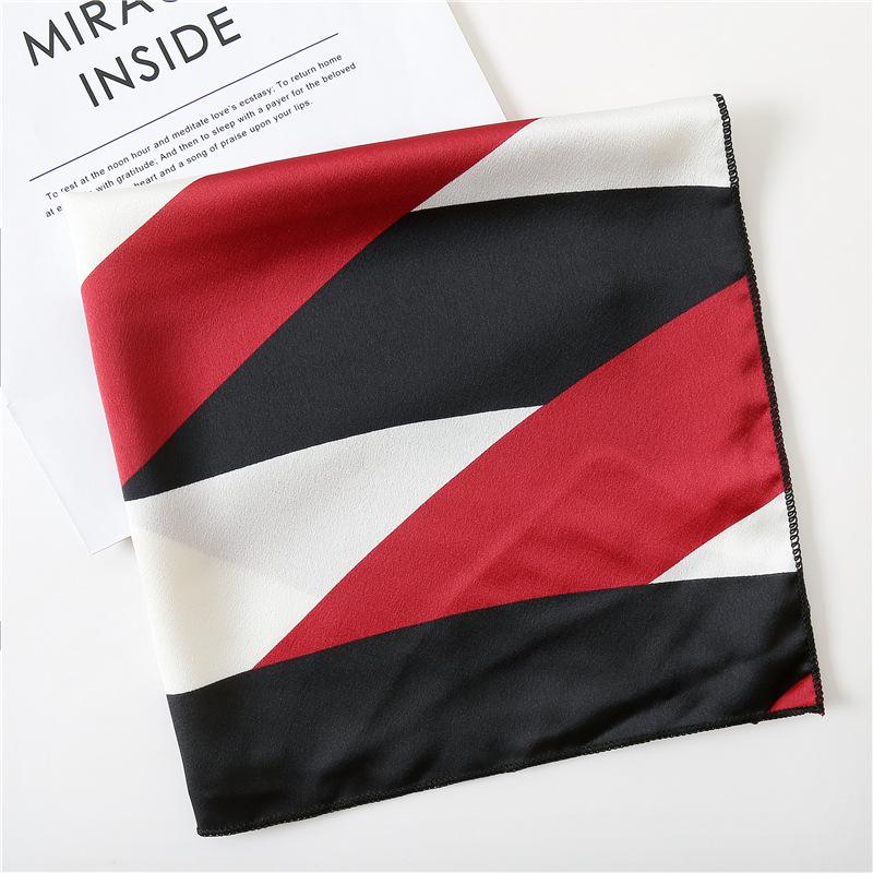 50 * 50 см шелковые шарфы весна и осень универсальное украшение профессиональные маленькие квадратные шарфы защита шеи связывающая сумка