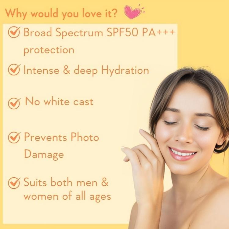 WishCare SPF50 Солнцезащитный лосьон для тела - Широкий спектр - Защита от UVA и UVB лучей без белого налета для мужчин и женщин - 200 мл