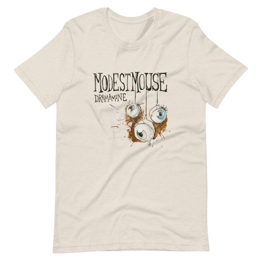 MODEST MOUSE DRAMAMINE Футболка с коротким рукавом Унисекс 100% Хлопок Мужские футболки Топ