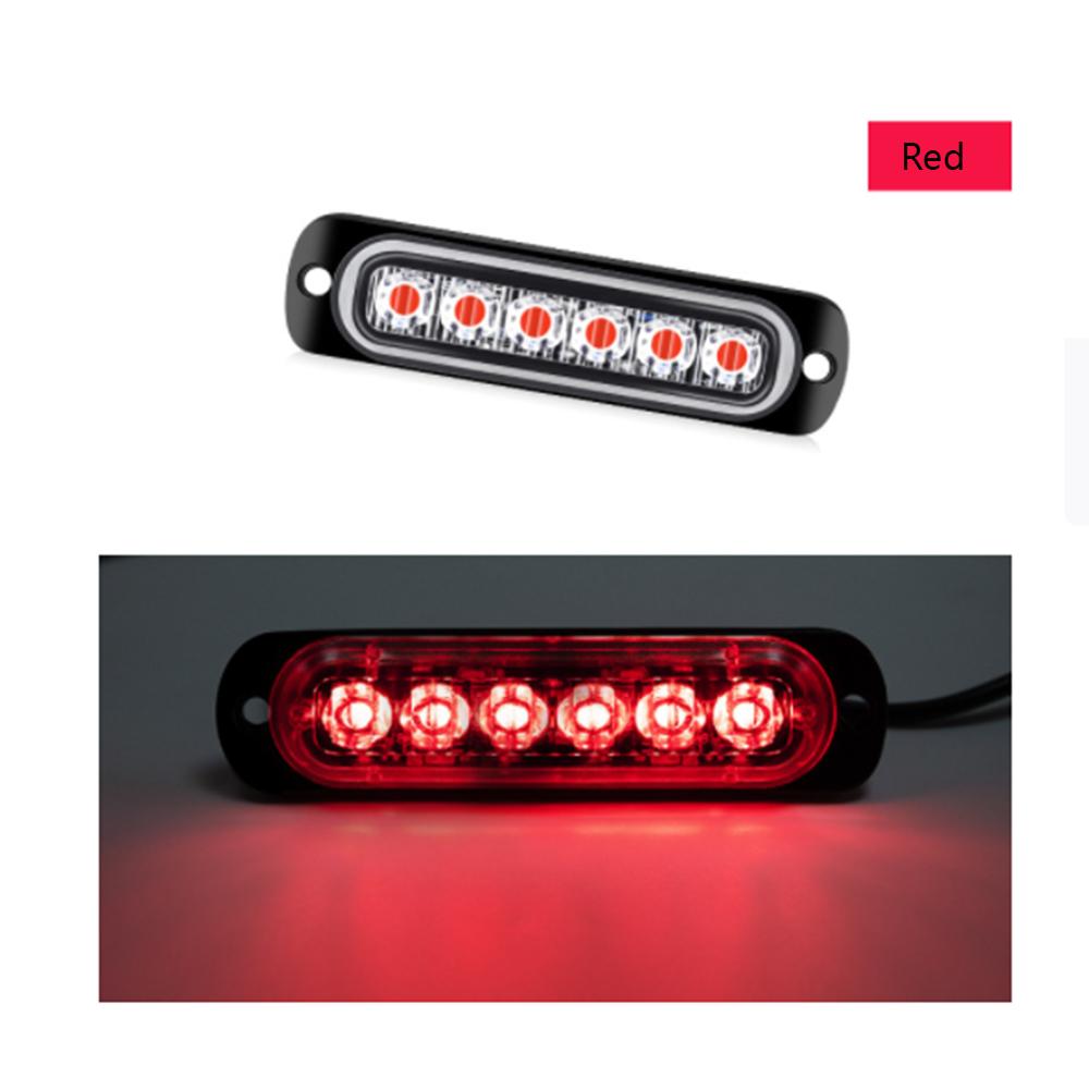 6LED Car LED Car Light DC 12 24V Car Truck Safety Urgent Bright Light Lamp Working Fog Light Car Accessories 12V 24V Flash Lamp