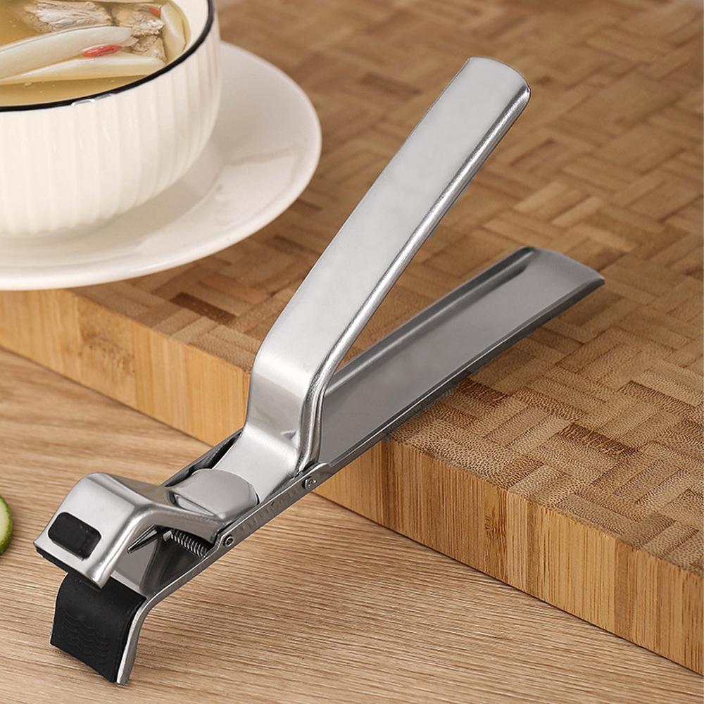 Anti-scald Gripper Clip Hot Dish Non-slip Plate Bowl Clip Retriever Tongs Silicone Handle Bowl Dishes Anti-scald Kitchen Tool