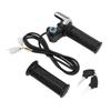 Electric Bike Twist Throttle Grip Lock Key Set LED Indicator for Motorcycle Scooter 48V