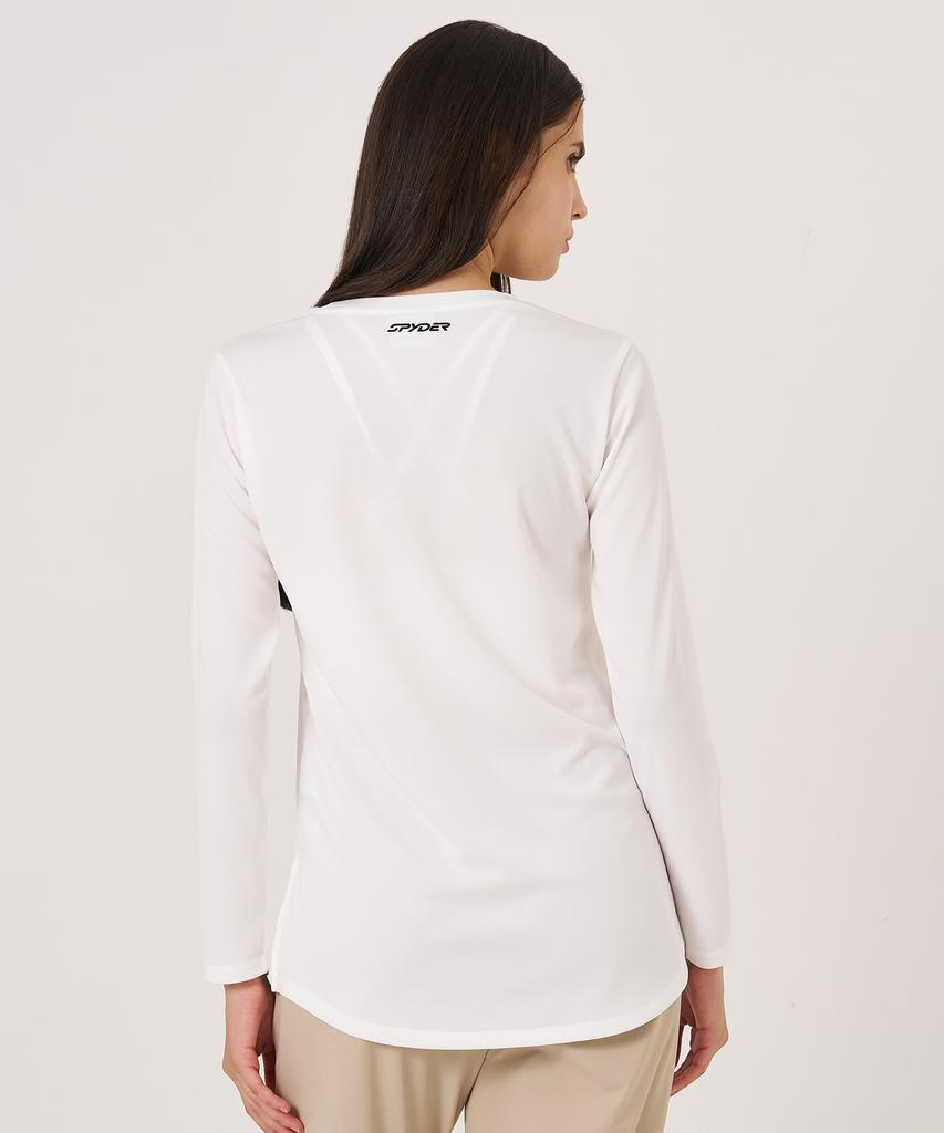 SPYDER Women'S Contour Pattern Long Sleeve T-Shirt Spkfcnrl253Wwht