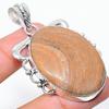 Natural Dolomite Gemstone Handmade 925 Sterling Silver Pendant 2.25" O8O97