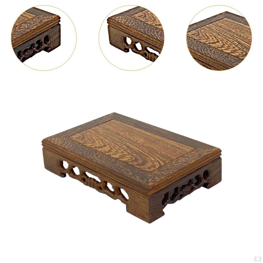 Элегантная деревянная подставка для растений для декора дома и сада