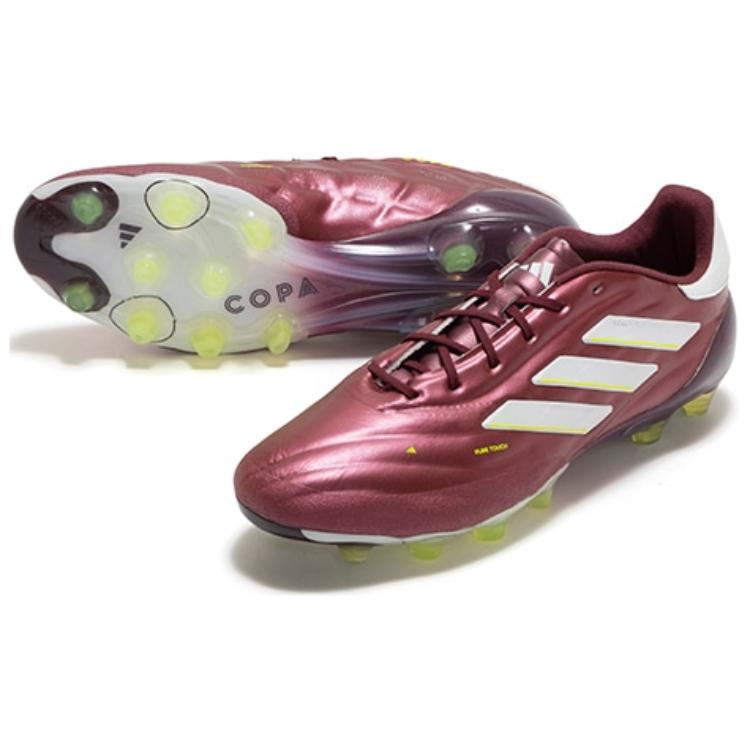 Adidas Copa Pure 2 Elite Comfortable Versatile Ag Hg Artificial Grass Natural Grass Non-Slip Durable Soccer Shoes Men Soccer Shoes Red ID8716
