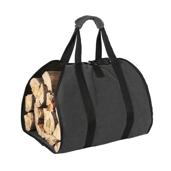 Сумка для хранения дров Yousheng Canvas с усиленной ручкой, водонепроницаемая ткань, складная конструкция, сумка для хранения дров