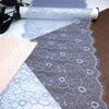 1.5m X 24cm French Chantilly Lace, Non-stretch Eyelash Lace Fabric for Sewing, Bra, Underwear, Lingerie, Dress, Garment, Crafting