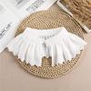 Linbaiway Lace Chiffon Doll Fake Collar Ladies Shawl Wrap Removable Detachable Embroidered False Collar Clothes Accessory