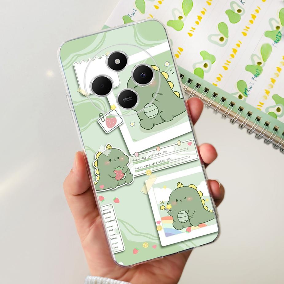 Чехол для Xiaomi Redmi 14C Poco C75 Милый Кот Мультяшная Обложка Мягкий Силиконовый Чехол для Телефона Для Xiaomi Poco C75 Redmi 14C 14R Fundas Capa
