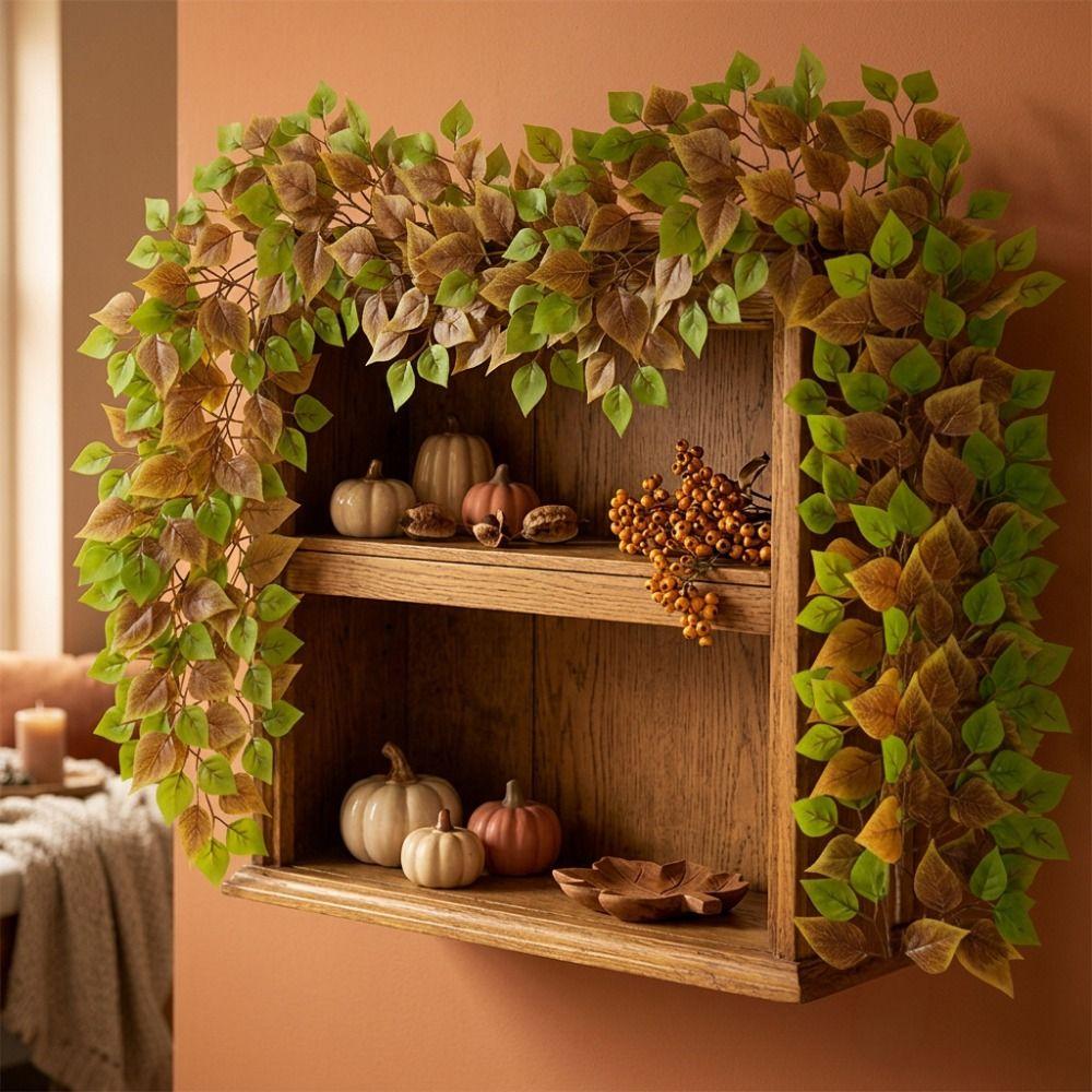 DIY Artificial Leaves Vine Artificial Foliage Artificial Wisteria Vine Garland Garden Decoration