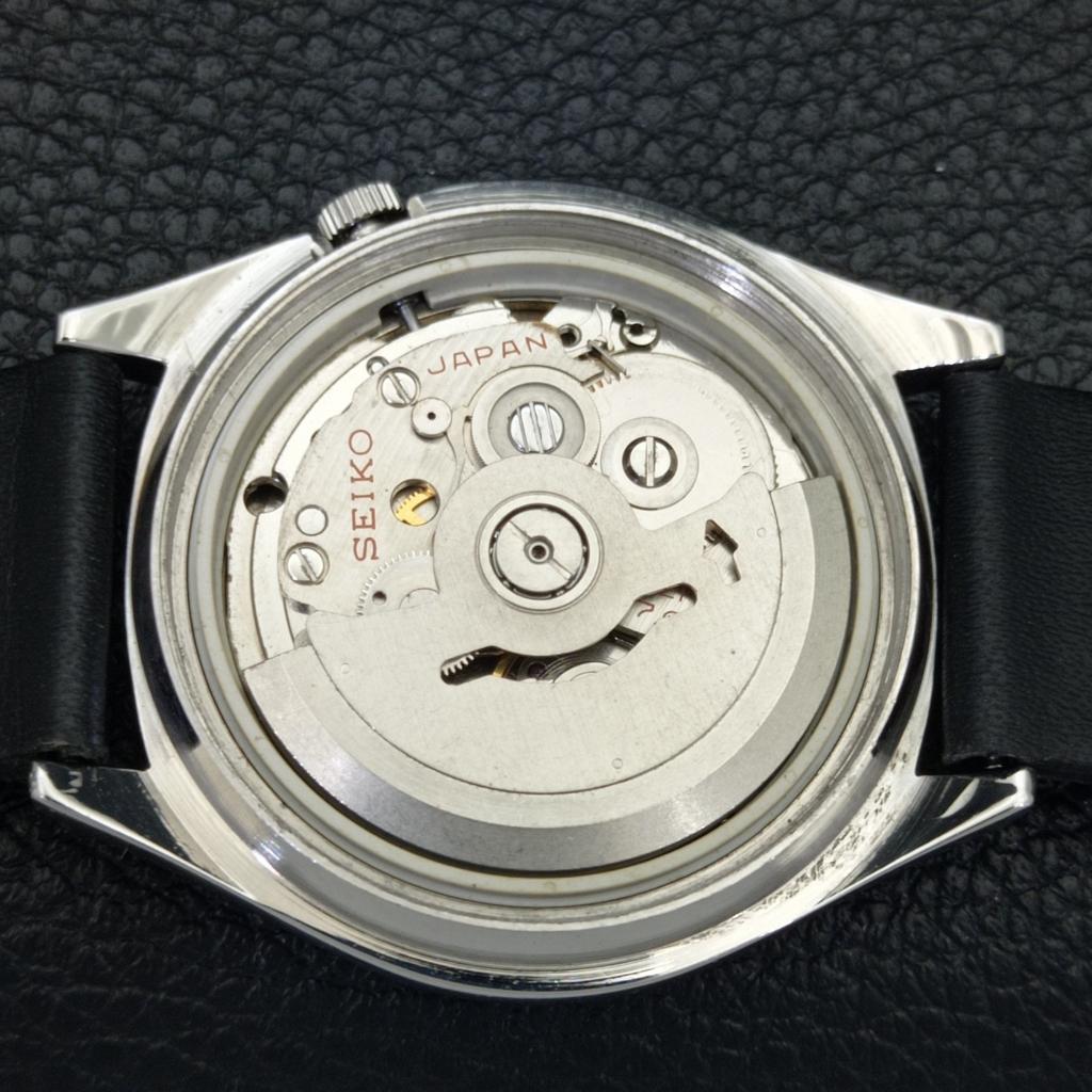 JAPAN 7019A VINTAGE SEIKO 5 AUTOMATIC MENS GOLDEN COLOR DIAL WATCH a701382-5 R206a-a701382