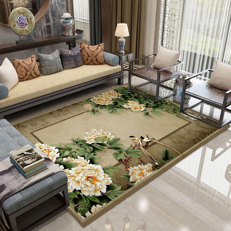 Ковер Гостиная Китайский Стиль Простой Современный Американский Диван Журнальный Столик Спальня Северный Европейский Стиль Полный Магазин Машинная Стирка Бытовой