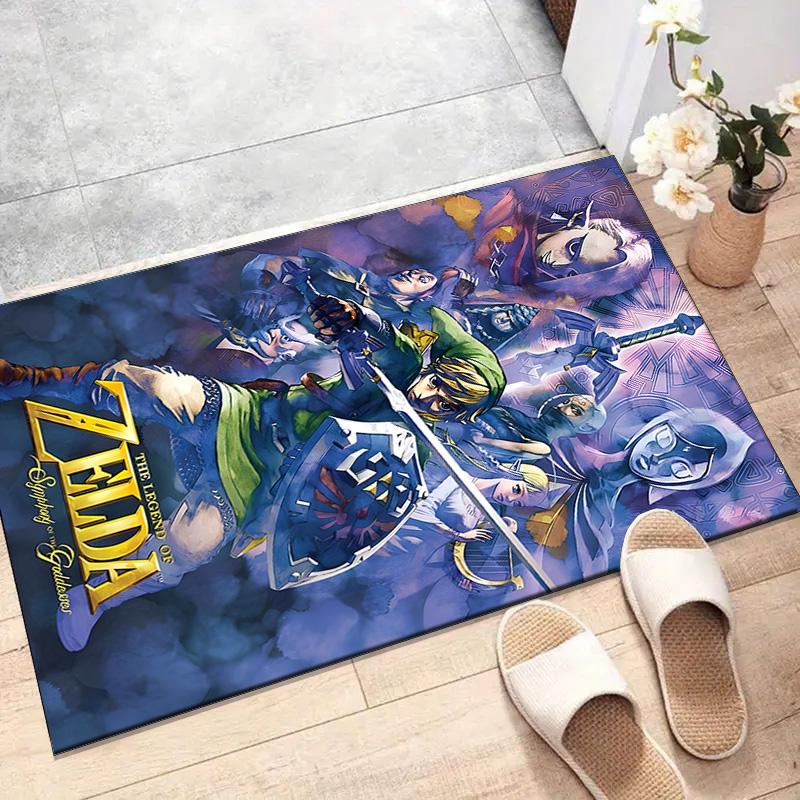 Game Zelda Printed Area Rug Carpet for Bedroom Living Room Home Decor Rugs Mat Non Slip Mat Rug for Bedside