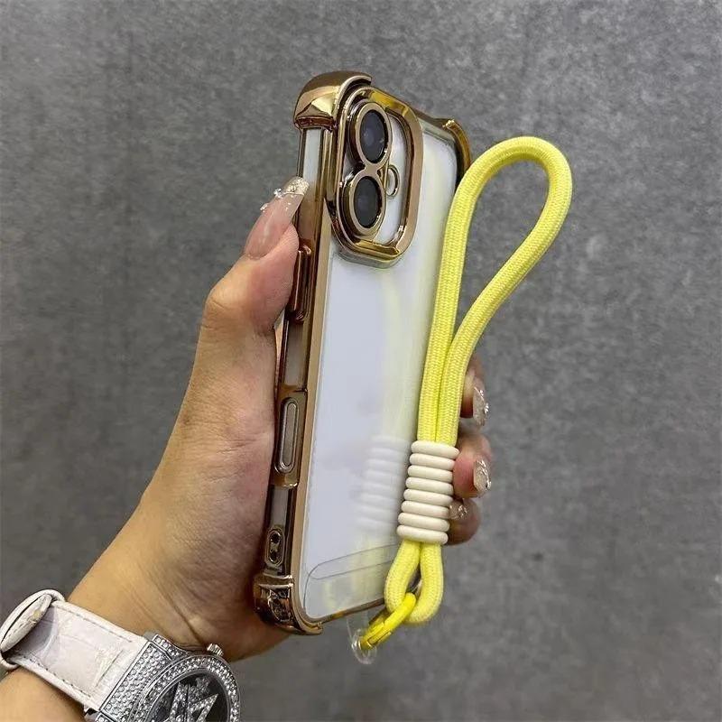 For Honor X8C X9C X7C X7A X9A X9B X7B GT Pro Power 50 Pro SE Magic 7 6 Lite 5 4 Pro Frame Casing With Strap Rope Soft Cover