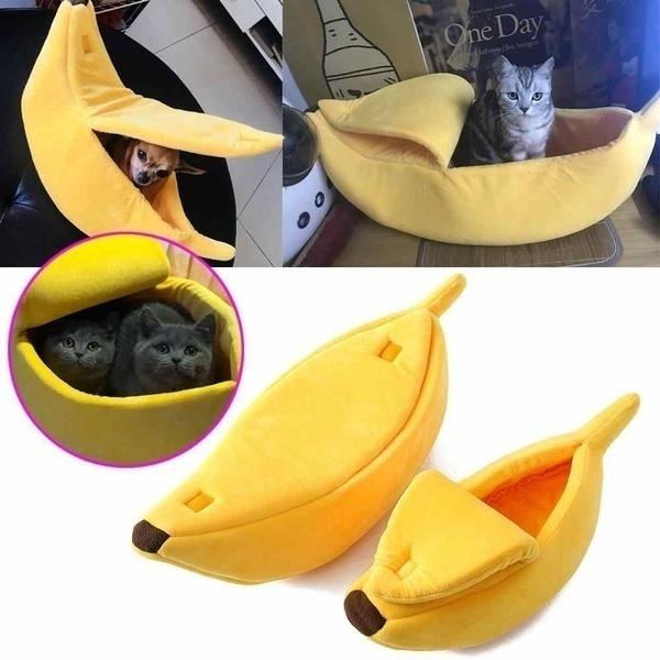 Лежак для домашних животных, кошек и собак, теплый закрытый кошачий туалет, будка в форме банана, кошачье гнездо, лежак для собак, товары для животных, клетка для собак, домик для собак, одеяло для домашних животных