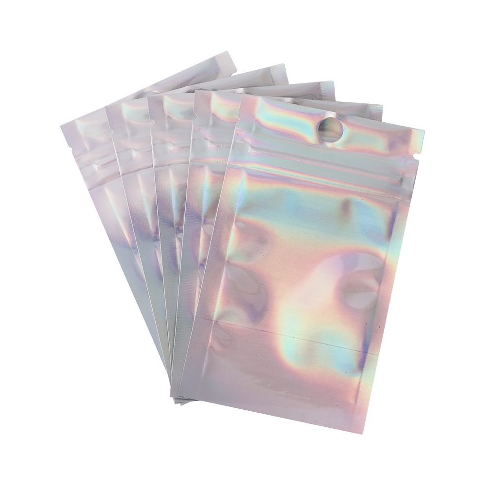 20 Pcs Plastic Waterproof Self Seal Storage Zipper Reclosable Pouches Packaging Bag