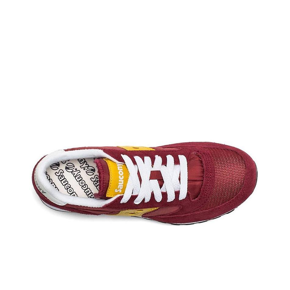 SAUCONY Джаз Оригинальные Унисекс Бордовые Низкие Ретро Кроссовки для Повседневной Жизни S60368-94