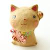 Стильная фигурка-объект Кошка Керамика Милая Сделано в Японии Мино Яки Ручная работа Удача Талисман Удачи Кошка Манеки-неко товары Подарок Ручная работа народное искусство Лещ Манеки-неко