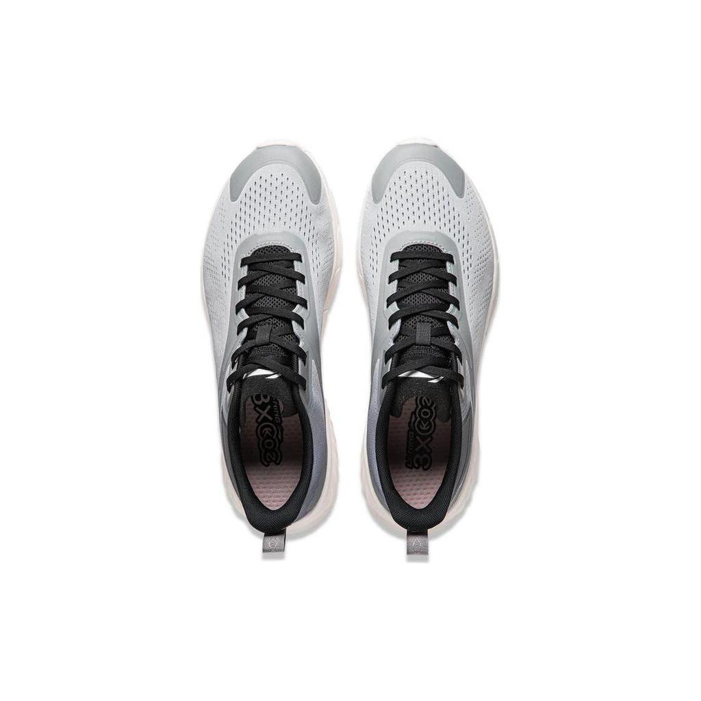Li Ning Eazgo Flex V2 Низкие Беговые Кроссовки Мужские Серый Белый ARSU005-1