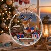 Christmas Gift Ideas Ocean Themed Ornaments, Lighthouse/Wreath/Santa Claus/Xmas Tree/Snowman/Deer Hanging Indoor Outdoor Seasonal Accents Decor,