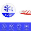 Yousheng 6Pcs/Set Hot Cold Sign Sticker Waterproof PVC Self-adhesive House Kindergarten Bathroom Office Water Temperature Indication Sticker Round