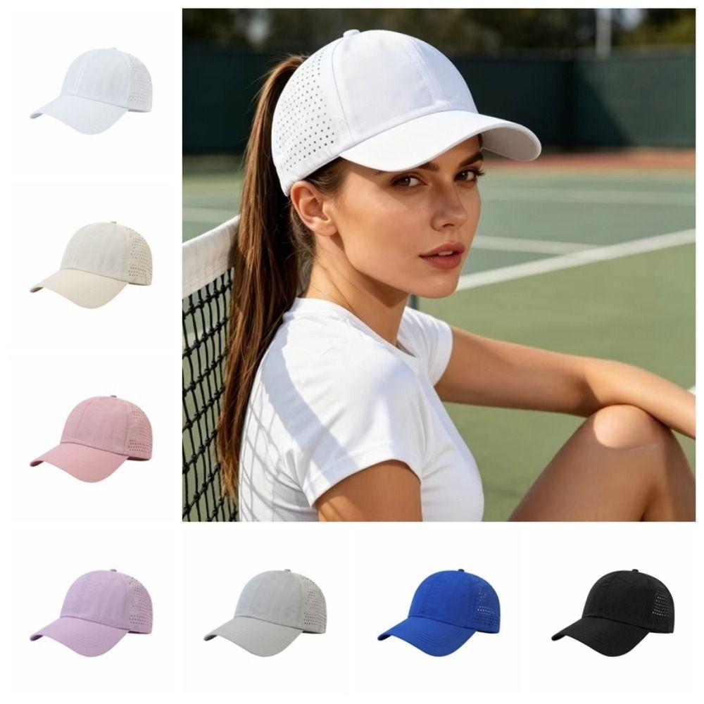 Breathable Mesh Peaked Cap Quick-Drying Running Cap Fashion Women‘s Baseball Caps Casual Wear
