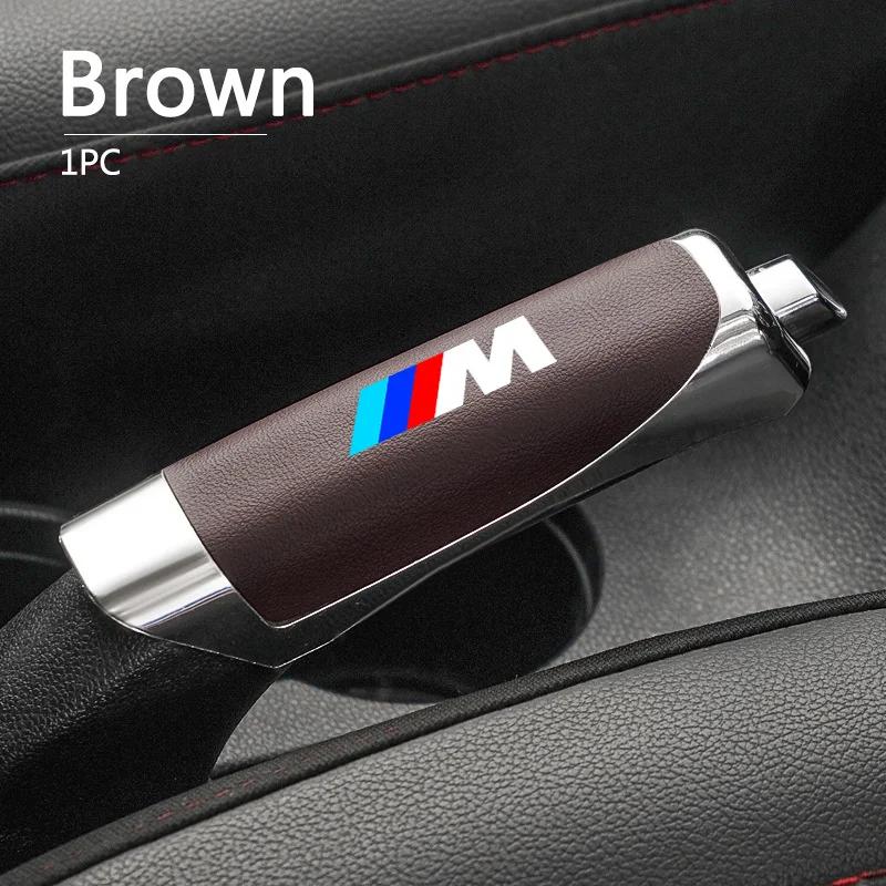 2025 ABS Car Handbrake Cover For BMW M Sport M2 M3 M4 M5 M6 E46 E90 E60 F10 F30 E39 E36 F20 E87 Leather Hand Brake Cover Acc
