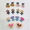 Fresh Little Flower Tulip Embroidery Patch Clothing Accessories Ins Colorful Cute Little Cherry Series Embroidery Cloth