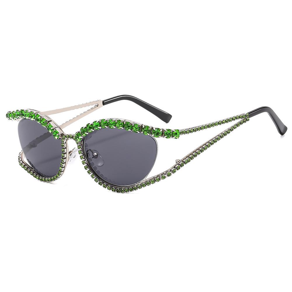 Солнцезащитные очки со стразами для женщин, роскошные брендовые мужские очки в стиле стимпанк, аксессуары для вечеринок и пляжа