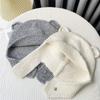 Cute Warm Beanie Hats Y2k Ear Protection Cap Fashion Bear Ear Knitted Cap  Streetwear