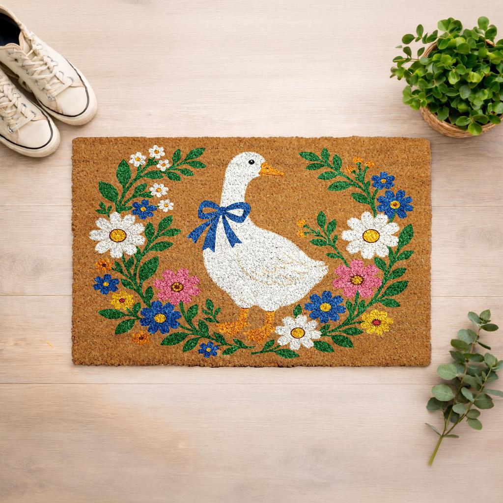 Cute Cartoon Dog Duck Welcome Doormat Non Slip Entryway Floor Rug Washable Crystal Velvet Porch Carpet