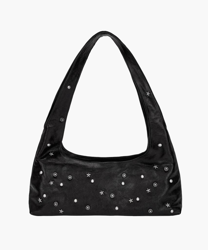 Margesherwood Halter Hobo_Black Studded Washed Nappa