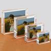 Magnetic Acrylic Picture Frame Transparent Poster Display Self Adhesive Magnetic Frame Desk Decor Thickness 10mm+10mm