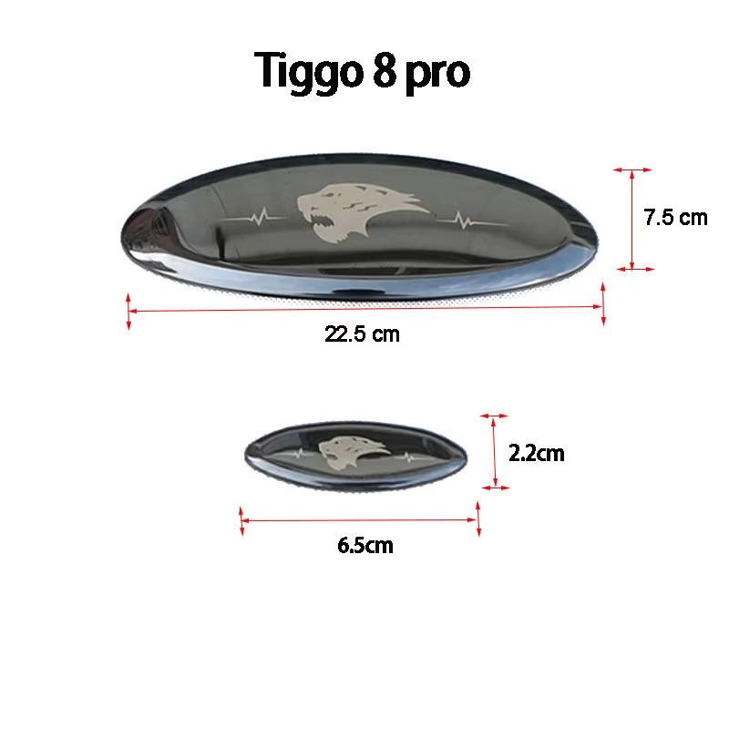 Для Chery Tiggo 7 Pro Tiggo 8 Pro 2023 Черный Значок Логотип Эмблема Наклейка Решетка Радиатора Капота Стайлинг Декорация