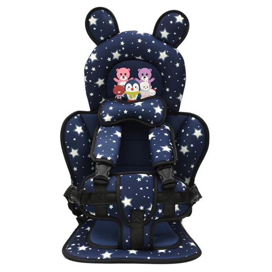 Car Seat Cover Cartoon Animal Pattern Adjustable Breathable Baby Car Seat Cushion for Children