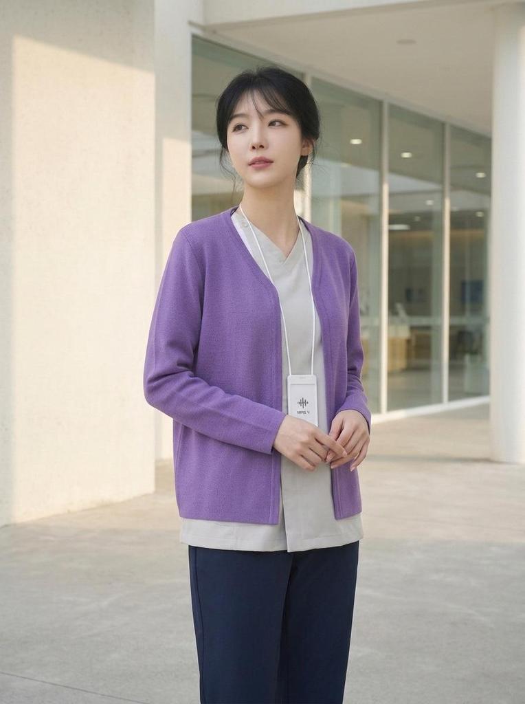 Korean Style Nurse Cardigan Sweater for Doctors & Beauticians
