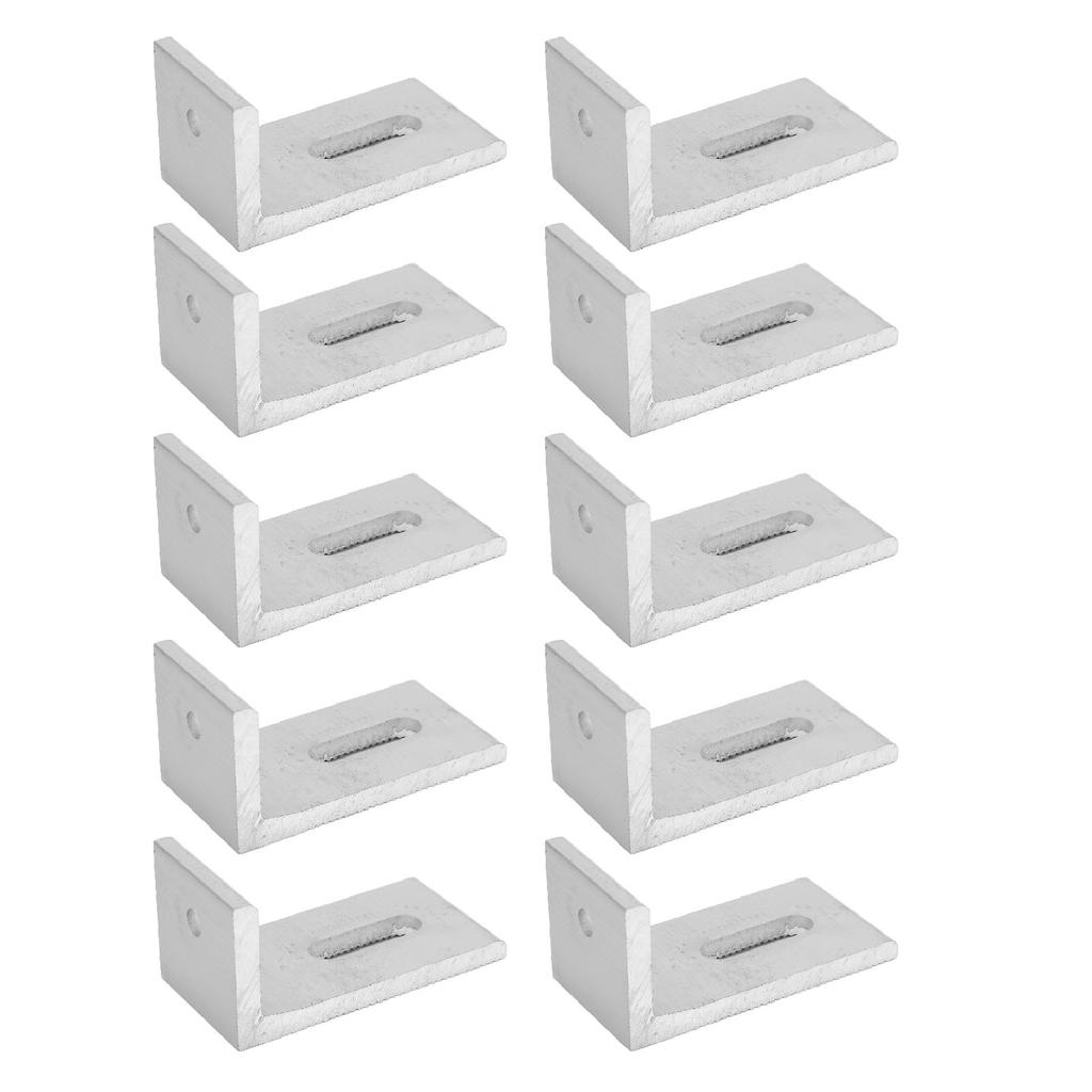 10 шт. L-образное крепление для солнечной панели из алюминиевого сплава, кронштейн для крепления фотоэлектрической панели для кровельной фотоэлектрической системы