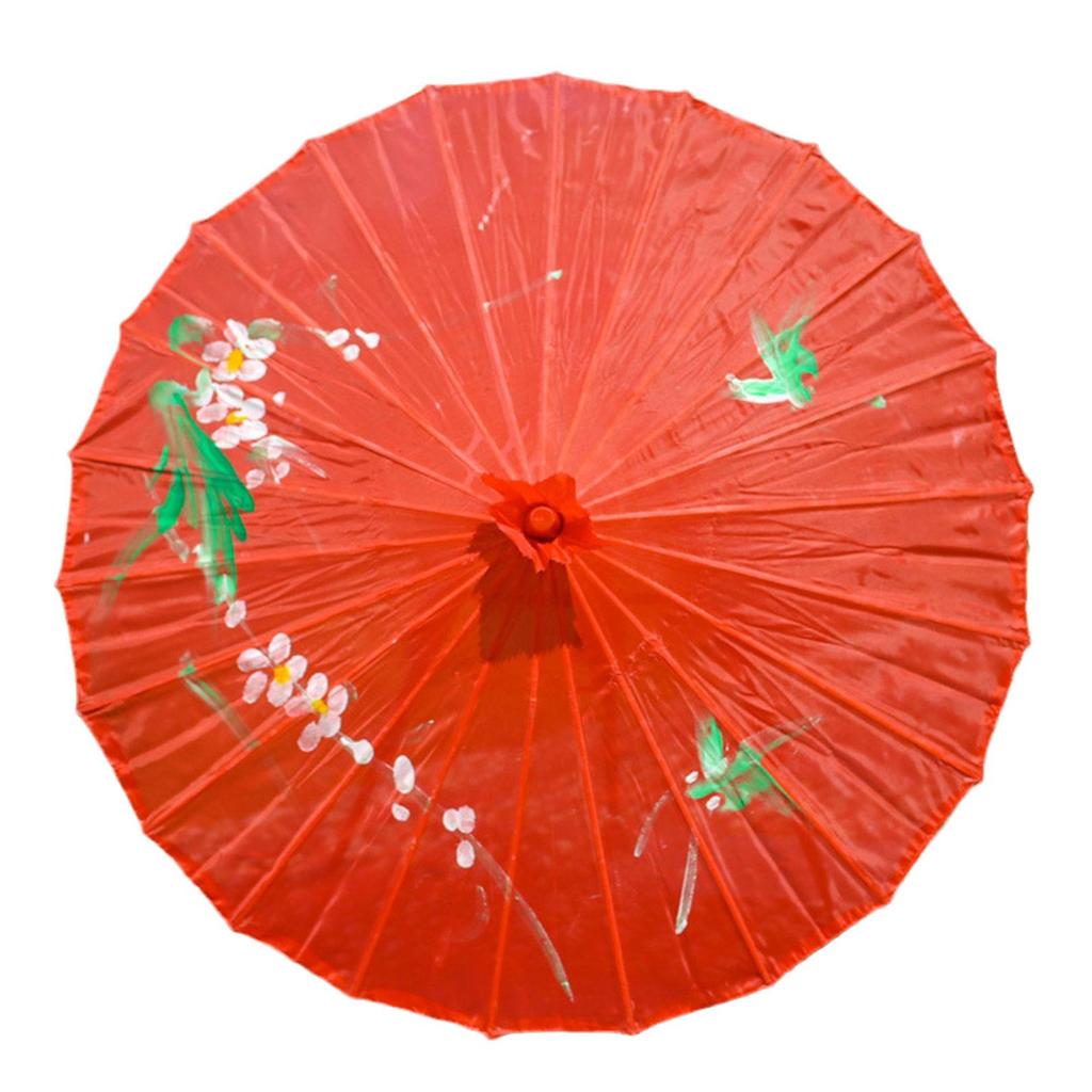 Chinese Classic Vintage Paper Umbrella Wedding Painted Dance Style Oil-Paper Chinese Umbrella P G2X9