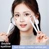 Подводка для глаз с двумя головками Seal Eyeliner Pen естественным образом и надолго сохраняет цвет, она водостойкая, устойчива к поту и не размазывается